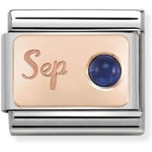 Nomination Rose Gold September Sapphire Allure