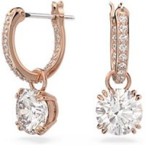 Swarovski Constella Rose Gold Huggie Hoop Earrings