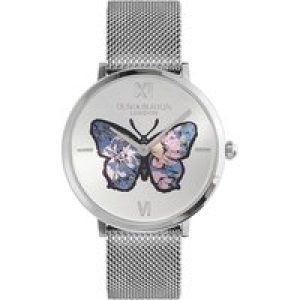 Olivia Burton Signature Butterfly Stainless Metal Mesh Watch