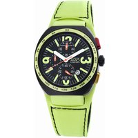 Montres de Luxe : mens black avio summer watch - Yellow Leather - One Size - Image 2