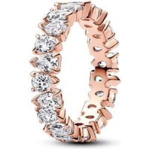 Pandora Rose-Gold Alternating Glowing Band Ring – 56 Pandora Ring
