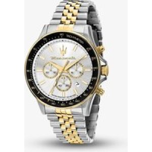 Maserati Mens Sfida Two-Tone Chronograph Watch MR8873640024