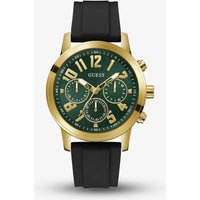 Guess Mens Parker Gold Tone Black Rubber Strap Watch GW0708G2 - Image 2