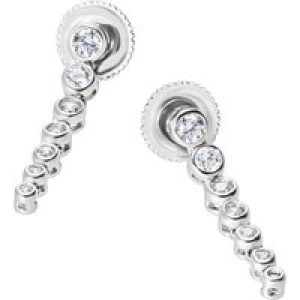CARAT* Child Quentin White Gold Plated Drop Women Earrings CE925W-QUEN-BABY