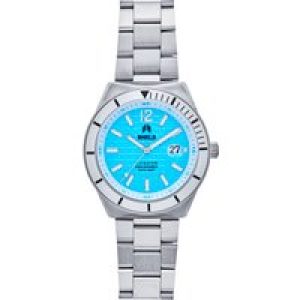 Shield Mens Condor Bracelet Watch w/Date – Silver Stainless Steel – One Size