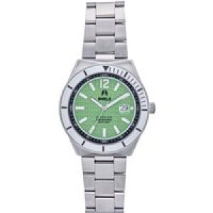 Shield Mens Condor Bracelet Watch w/Date – Silver Stainless Steel – One Size