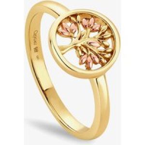 Clogau Tree Of Life 9ct Two Tone Tree Circle Ring Ring GTOL0328-O