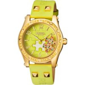 Rebel WoMens Gravesend Lime Green Dial Leather Watch – One Size