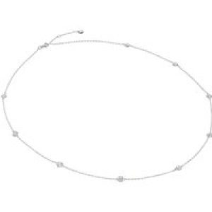 CARAT* Petra Cubic Zirconia White Gold Plated Silver Necklace CN925W-PETR-M