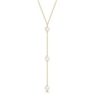 9ct Yellow Gold Freshwater Pearl Drop Adjustable Necklet