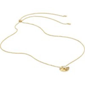 CARAT* Celene Pear Lower Cubic Zirconia Gold Vermeil Fan Necklace CN925Y-CELE