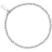 ChloBo Silver Dainty Sparkle Bracelet - Silver - Image 2