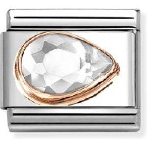 Nomination Proper Teardrop White Allure