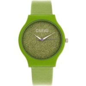 Crayo Glitter Unisex Watch – Green Stainless Steel – One Size