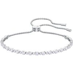 Swarovski Crystal Rhodium Plated Tennis Bracelet 5465384