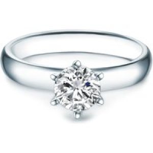 Tresor 1934 Womens Trilani Feminine Sterling Silver Ring – Dimension U