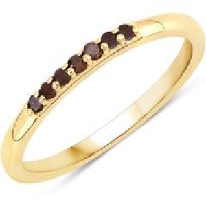 Rafaela Donata Womens Khushi Female Sterling Silver Ring – Gold – Size N