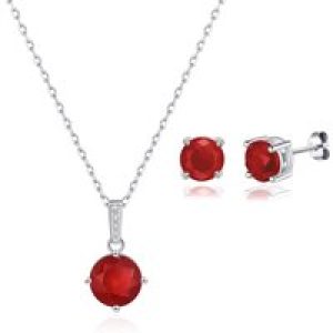Sterling Silver Carnelian Gemstone Set