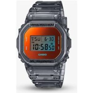 Casio G-Shock Core Grey Transparent Orange Digital Watch DW-5600TLS-8ER