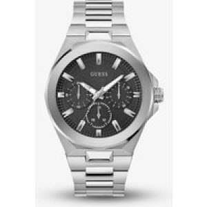 Guess Mens Dashboard Silver Black Dial Watch GW0798G1