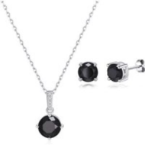 Sterling Silver Black Onyx Gemstone Set