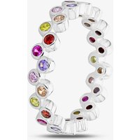 Sterling Silver Crystal Rainbow Cluster Ring (P) 8.84.9851 P - Image 2
