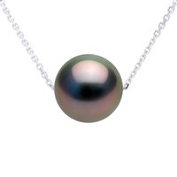 Ateliers Saint Germain Womens Necklace Real Cultured Tahiti Pearl PASSING THROUGH Round 8-9 mm - White White Gold - One Size - Image 2