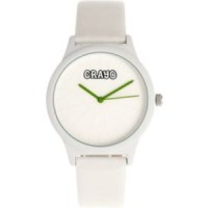 Crayo Splat Unisex Watch – White Stainless Steel – One Size