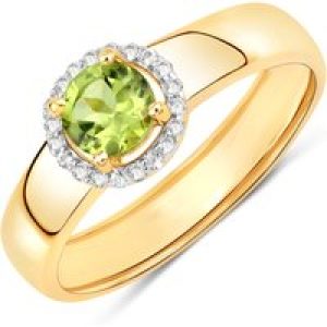 Rafaela Donata Womens Khushi Female Sterling Silver Ring – Gold – Size N