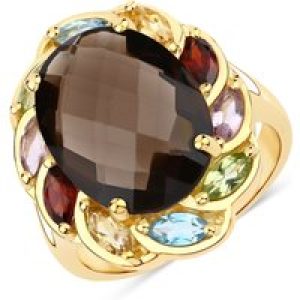 Rafaela Donata Womens Khushi Female Sterling Silver Ring – Gold – Size N