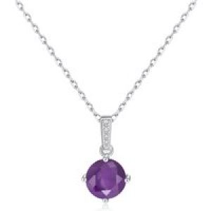 Sterling Silver Amethyst Gemstone Necklace