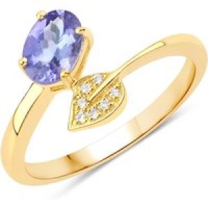 Rafaela Donata Womens Khushi Female Sterling Silver Ring – Gold – Size N