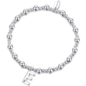 Letter E Preliminary Stretch Bracelet Created with Zircondia® Crystals