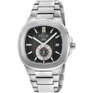 Gv2 Mens Potente Silver/Blue Dial Stainless Steel Swiss Automatic ETA 2895 Watch – One Size