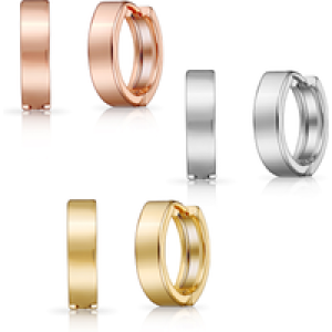 Set of 3 Huggie Earrings