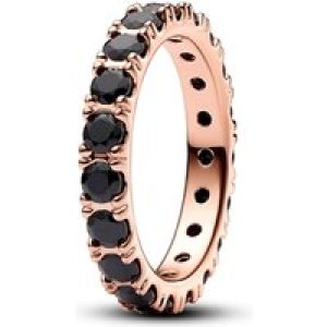 Pandora Black Glowing Row Rose Gold Eternity Ring – 54 Pandora Ring