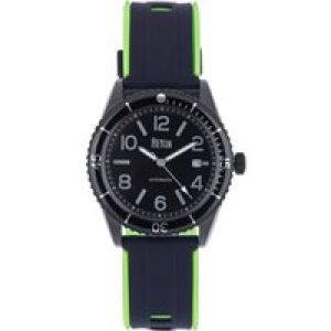 Reign Mens Gage Automatic Watch w/Date – Black Stainless Steel – One Size