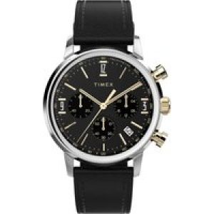 Timex Marlin Chrono Mens Black Watch TW2W51500 Leather (archived) – One Size