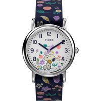 Timex Childrens Unisex Weekender X Peanuts Floral Child's Blue Watch TW2V45900 Fabric - One Size - Image 2