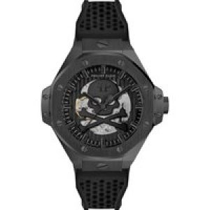 Philipp Plein $keleton Royal Mens Black Watch PWPFA0924 Silicone – One Size