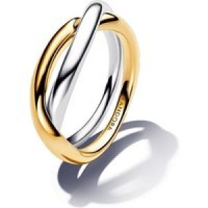 Pandora Two-tone Entwined Bands Ring – 54