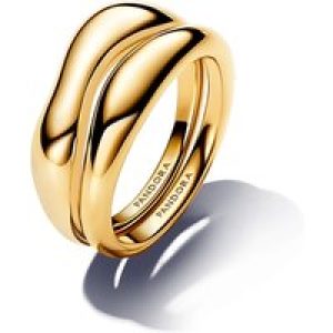 Pandora Gold Organically Formed Stacking Rings – 54