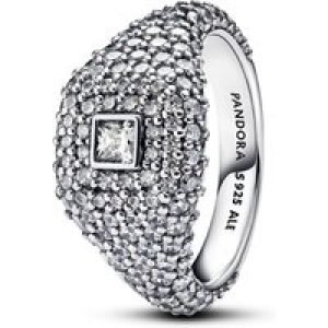 Pandora Silver Pavé Sq. Cocktail Ring – 48