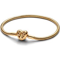 Pandora Gold Circle of relatives Tree Center Clasp Snake Chain Bracelet - 20cm - Image 2