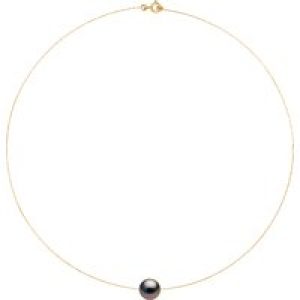 Ateliers Saint Germain Womens Necklace – Real Cultured Pearl Round 10-11 mm – Yellow Gold – One Size