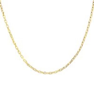 Diamant L’Eternel Unisex 9ct Yellow Gold 2.2g Belcher Necklace of 16 Inch/41cm Length and 0.1cm Width – One Size