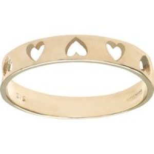 Diamant L’Eternel Womens 9ct Yellow Gold Ladies Heart Ring – Size P