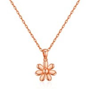 Rose Gold Plated Daisy Necklace