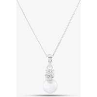 Sterling Silver Crystal Pearl Drop Pendant 8.63.3994 - Image 2