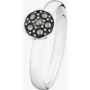 Spinning Silver Daring Round Marcasite Ring 70613